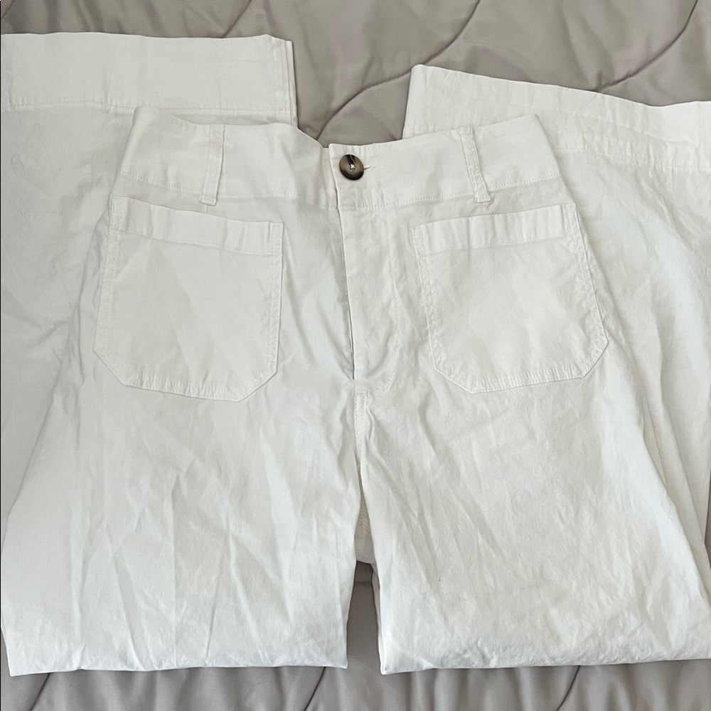 Anthropologie • The Colette Beachy Linen Full-Length Wide-Leg Pants - Picture 4 of 6